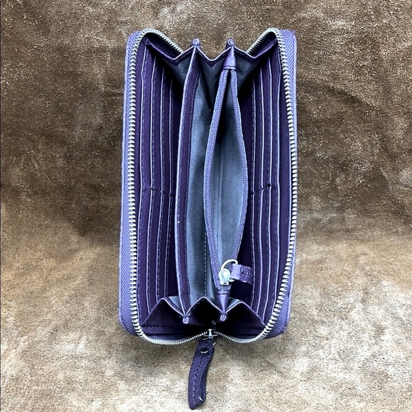 Purple Leather Wallet - Picture 12 of 14